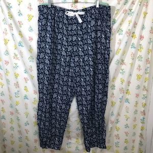 XXL Mickey Mouse navy paisley pajama pants